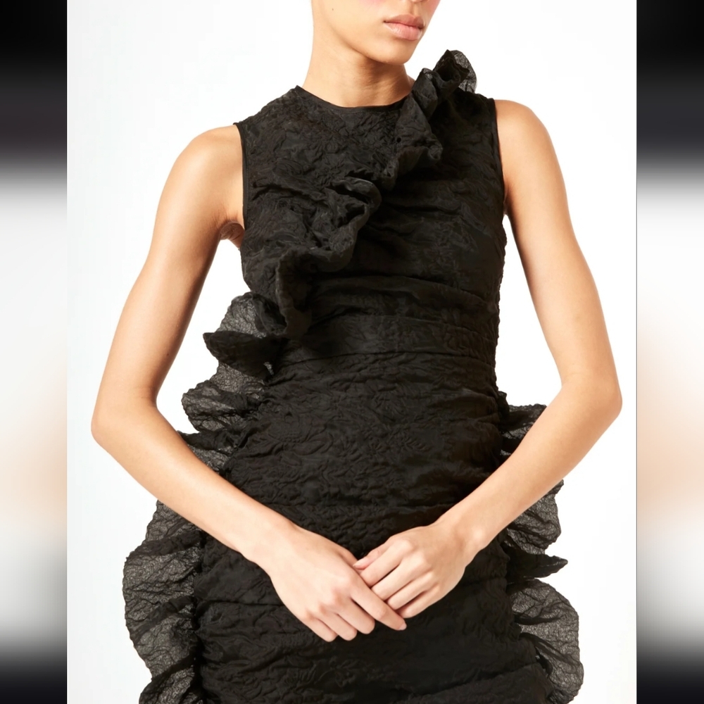 Cecilie Bahnsen ruffled sleeveless dress 2